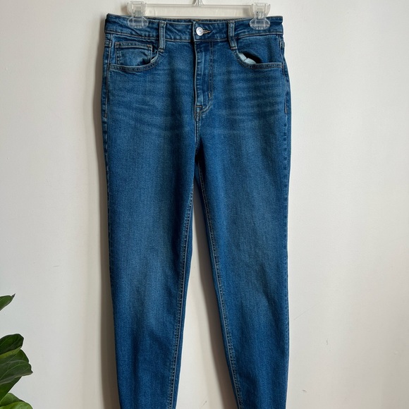 Frank & Oak The High Rise Kim Slim Fit Jean in Medium Indigo Size 28 - Picture 6 of 14